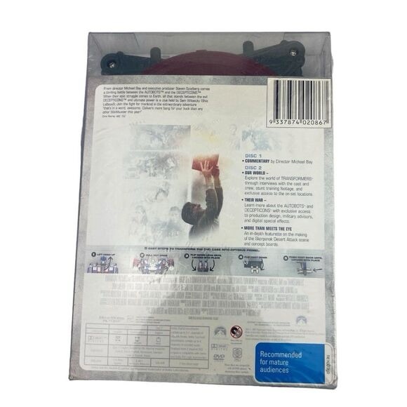 TRANSFORMERS TWO Disc Special Edition Optimus Prime DVD Case 15 inch Figure - Picture 6 of 7